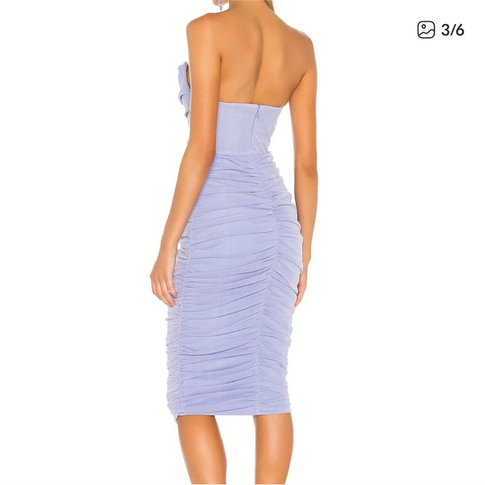 Michael Costello India midi dress periwinkle XXS
